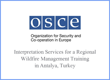 Interpretation Services for a Regional Wildfire Management Training in Antalya, Turkey